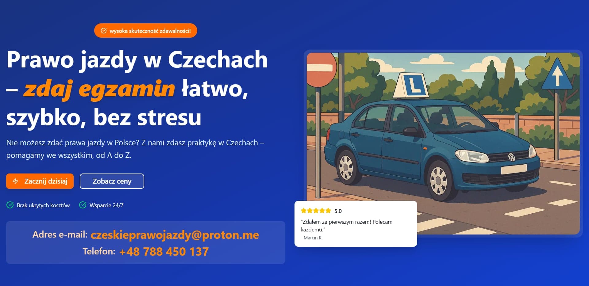 Prawo Jazdy w Czechach — projekt zrealizowany przez Mainly
